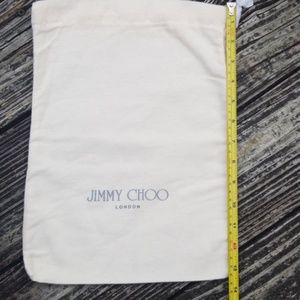 Jimmy Choo flannel drawstring dust bag cover FREE WITH ANY PURCHASE